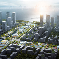 杭州亚运村核心区建筑群及景观一体化概念设计
